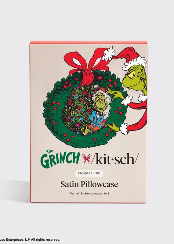 509 Broadway The Grinch X Kitsch Satin Pillowcase