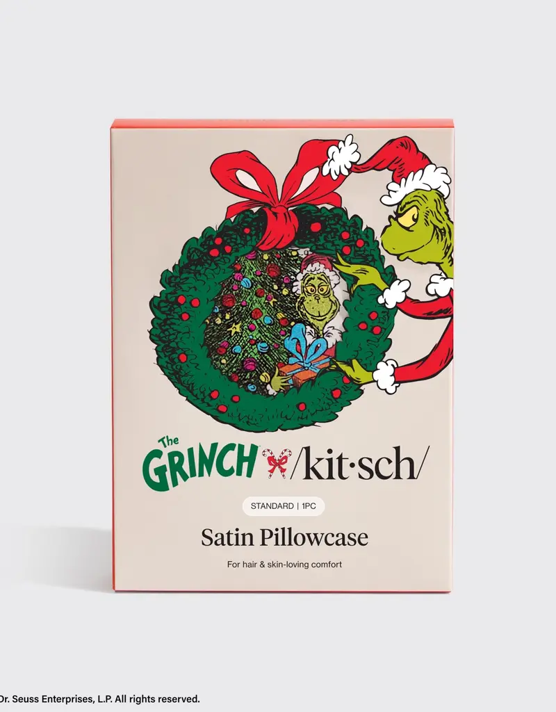 509 Broadway The Grinch X Kitsch Satin Pillowcase