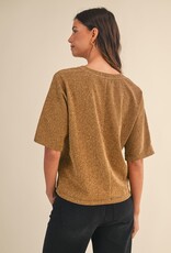 509 Broadway Holiday Metallic Dolman Top