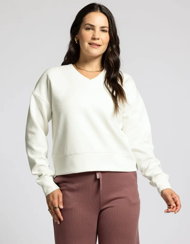 509 Broadway Martina V-Neck Pullover