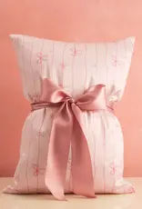 Kitsch Standard Satin Pillowcase |Striped Bows|