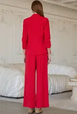 509 Broadway Recycled Shirred Sleeve Blazer