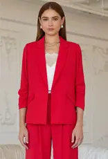 509 Broadway Recycled Shirred Sleeve Blazer