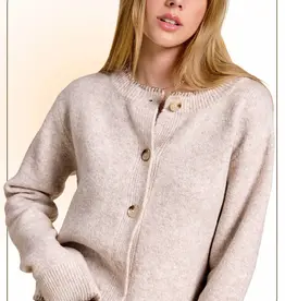 509 Broadway Fuzzy Cardigan Button Down