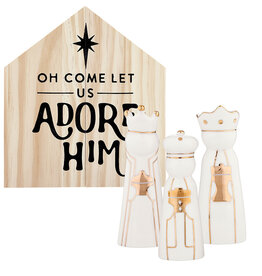 509 Broadway Ceramic 3 King Pine Box