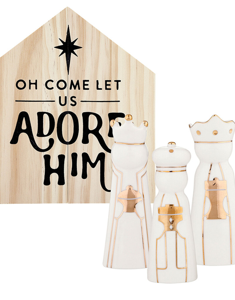 509 Broadway Ceramic 3 King Pine Box