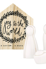 509 Broadway Ceramic Holy Family Pine Box