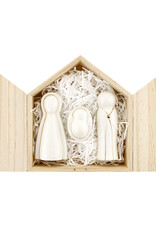 509 Broadway Ceramic Holy Family Pine Box