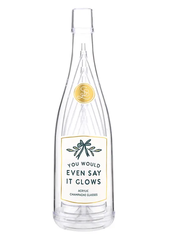 509 Broadway Acrylic Champagne Glass Set