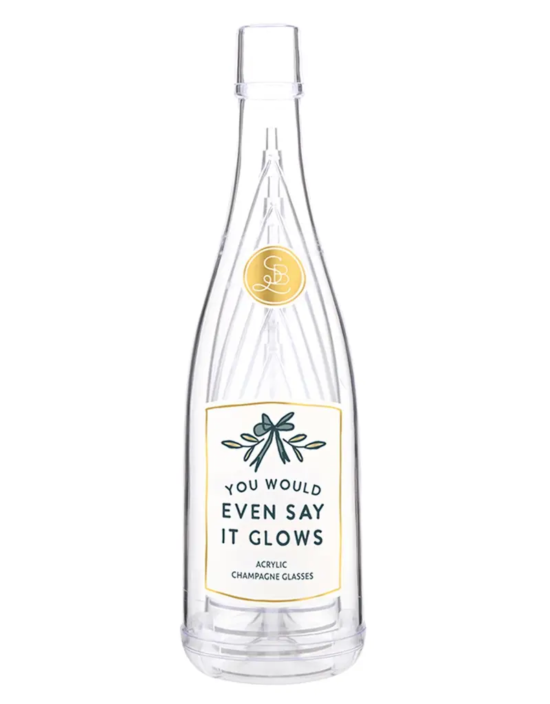 509 Broadway Acrylic Champagne Glass Set