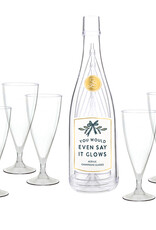 509 Broadway Acrylic Champagne Glass Set