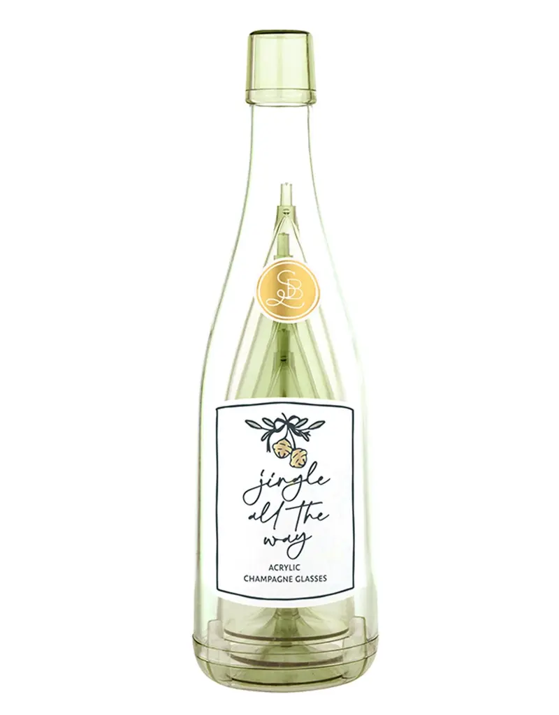 509 Broadway Acrylic Champagne Glass Set