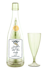 509 Broadway Acrylic Champagne Glass Set