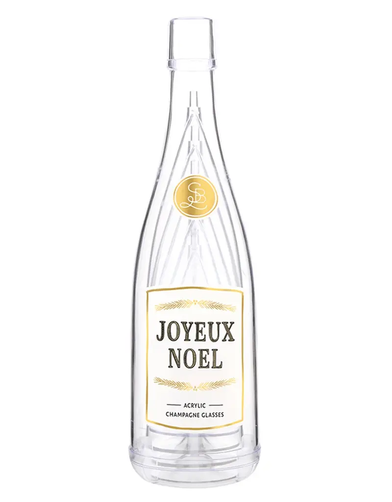 509 Broadway Acrylic Champagne Glass Set