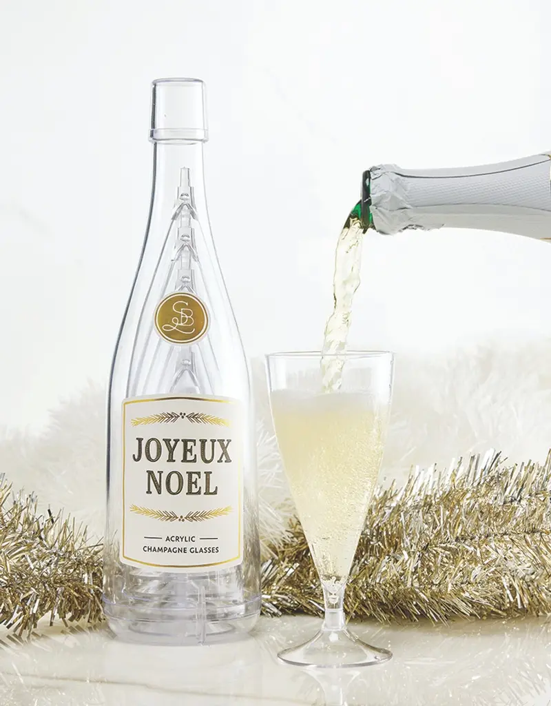 509 Broadway Acrylic Champagne Glass Set