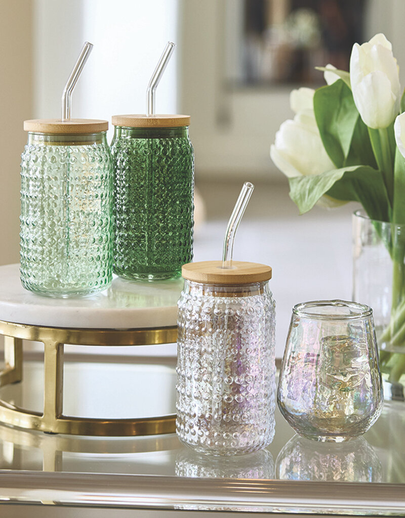 509 Broadway Glass Hobnail Tumbler