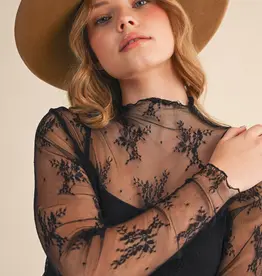 509 Broadway Layering Lace L/S Top