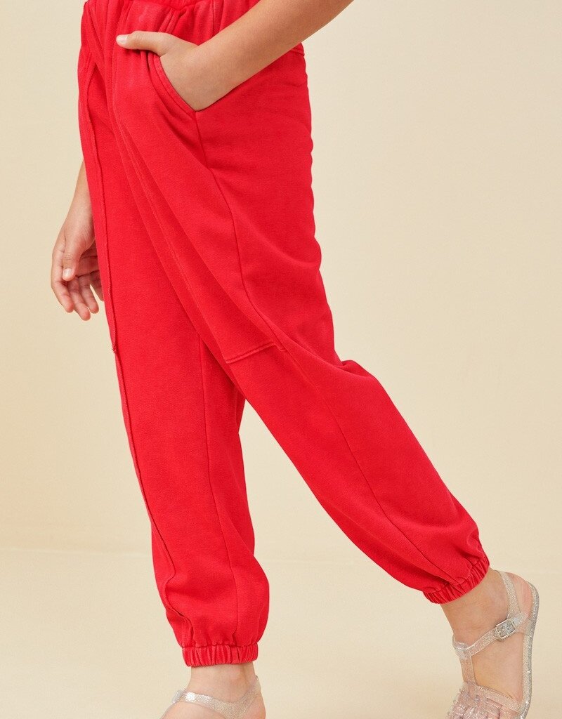 509 Broadway Girls Washed Knit Joggers