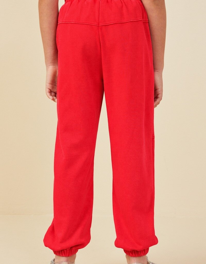 509 Broadway Girls Washed Knit Joggers