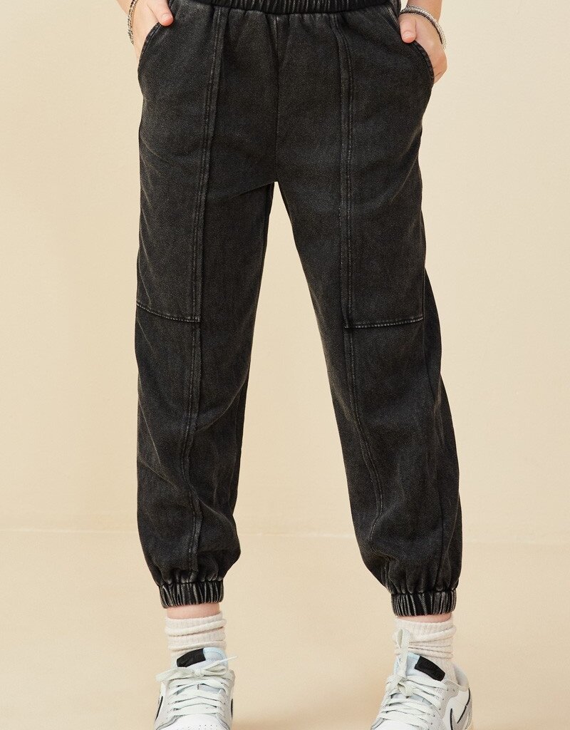 509 Broadway Girls Washed Knit Joggers