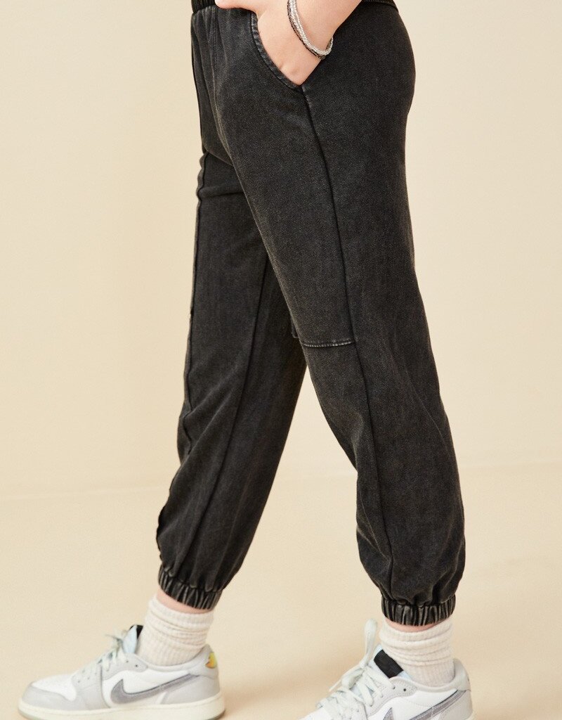 509 Broadway Girls Washed Knit Joggers