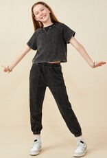 509 Broadway Girls Washed Knit Joggers