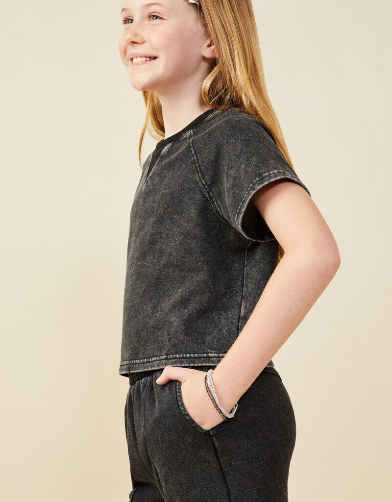 509 Broadway Girls Washed S/S Top