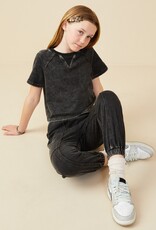 509 Broadway Girls Washed S/S Top