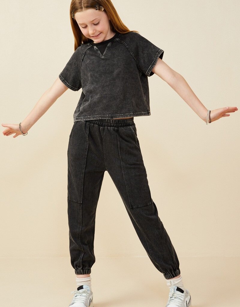 509 Broadway Girls Washed S/S Top