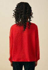 509 Broadway Girls Lace Beaded Bow Top