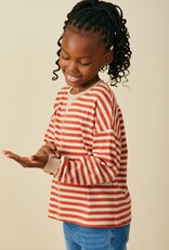 509 Broadway Detail Striped Top