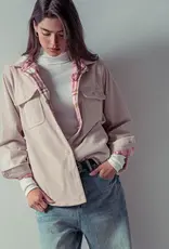 509 Broadway Plaid Flannel Lined Corduroy Shacket