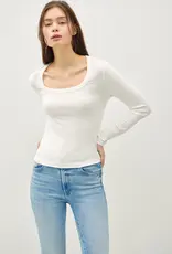 509 Broadway Basic Scoop Neck Long Sleeve Top