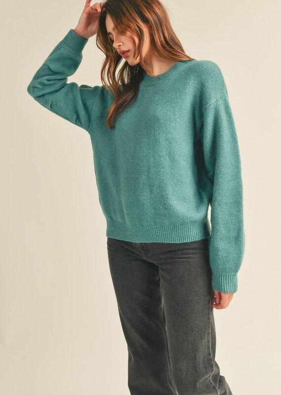 509 Broadway Tucked Sleeve Sweater