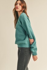509 Broadway Tucked Sleeve Sweater