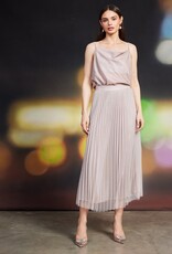 509 Broadway Lurex Pleated Mini Skirt