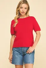 509 Broadway Raw Edge Detailed Knit Sweater