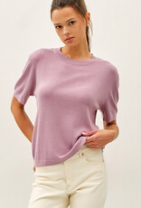 509 Broadway Loose Fit S/S Sweater Top