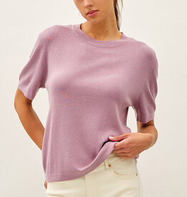 509 Broadway Loose Fit S/S Sweater Top