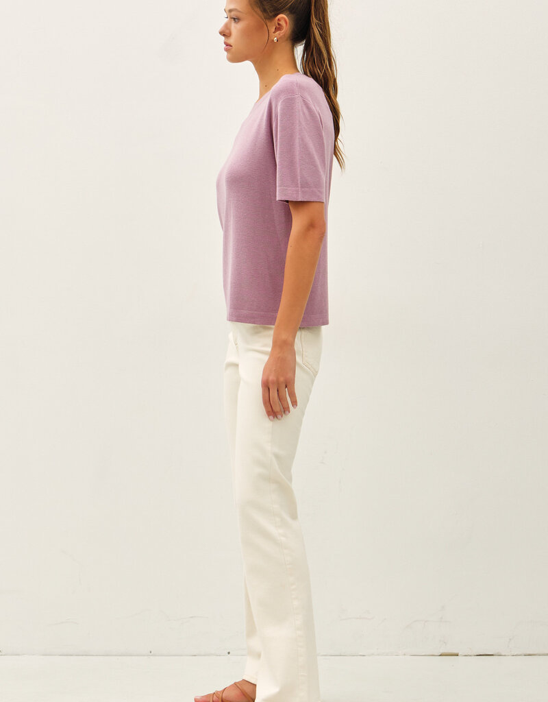 509 Broadway Loose Fit S/S Sweater Top