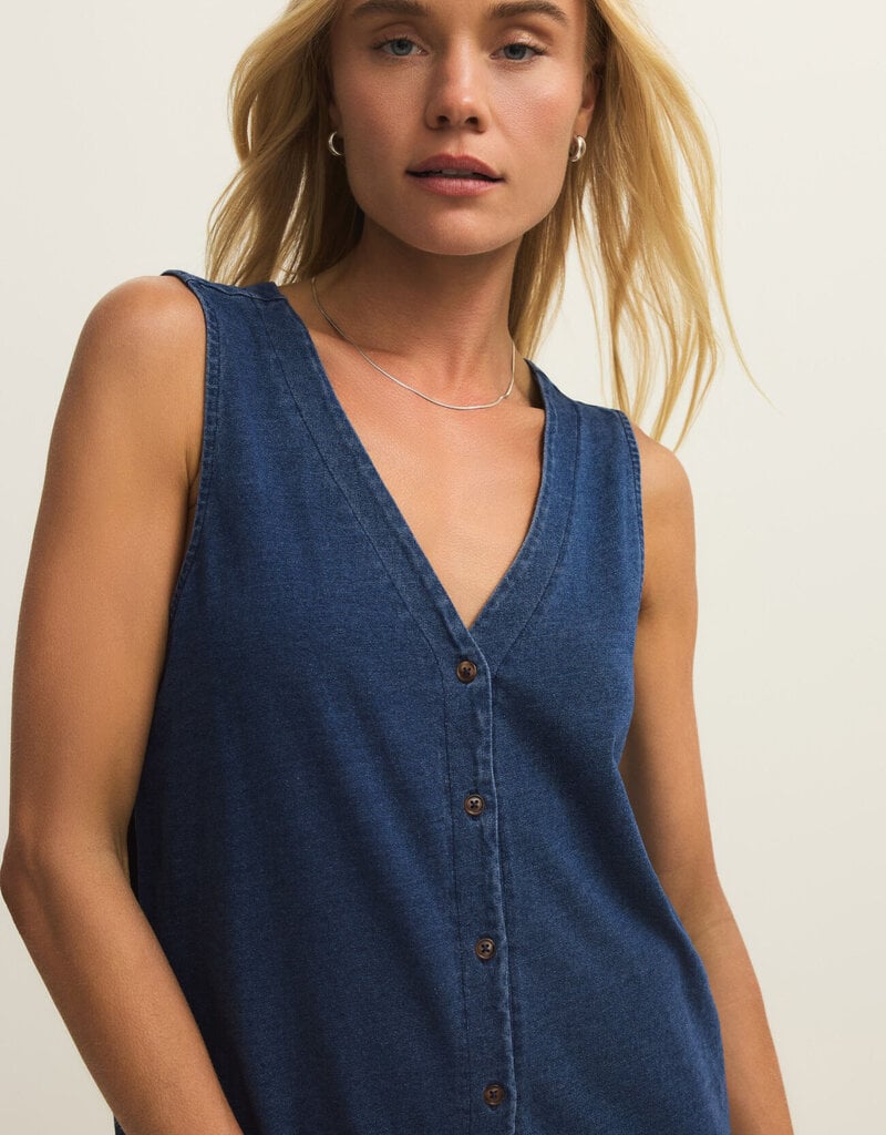 Z Supply Solace Denim Mini Dress
