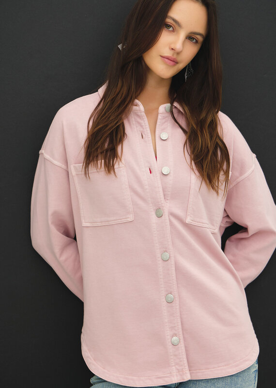 509 Broadway Ultra Soft Denim Shacket