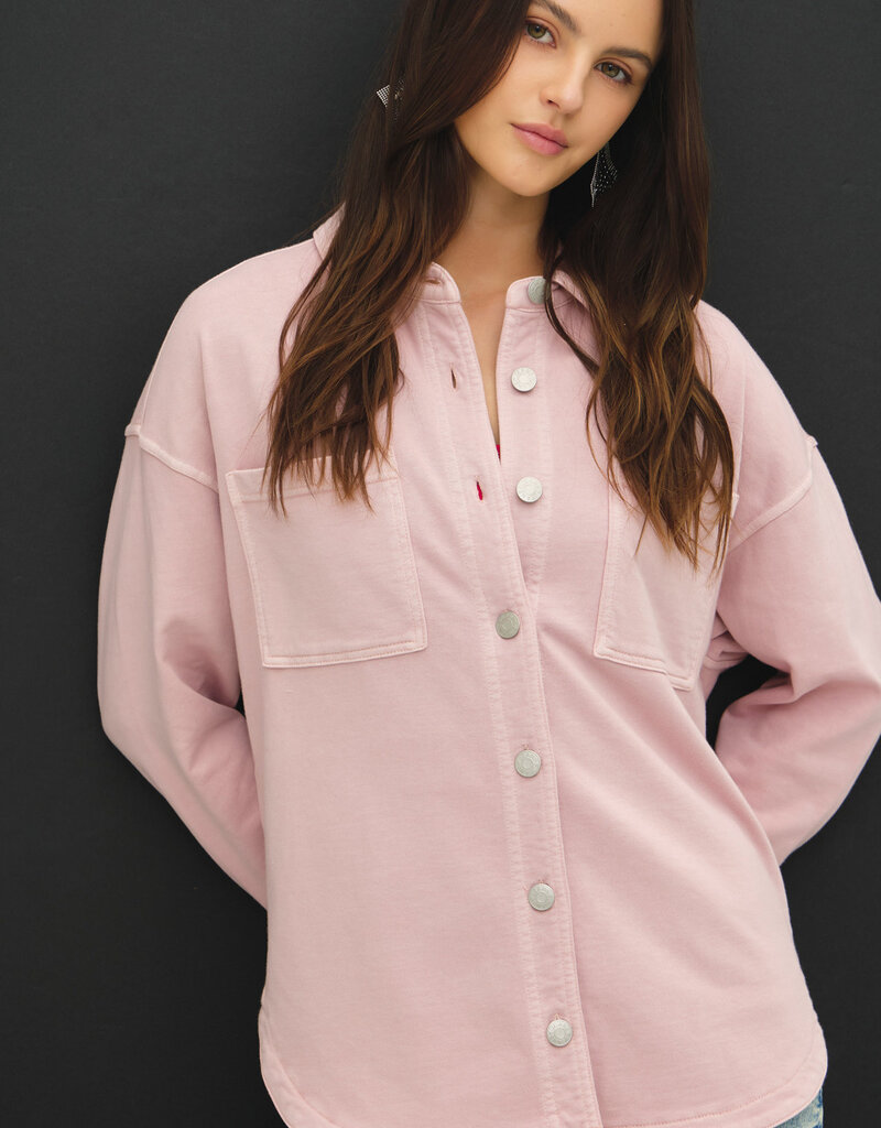 509 Broadway Ultra Soft Denim Shacket