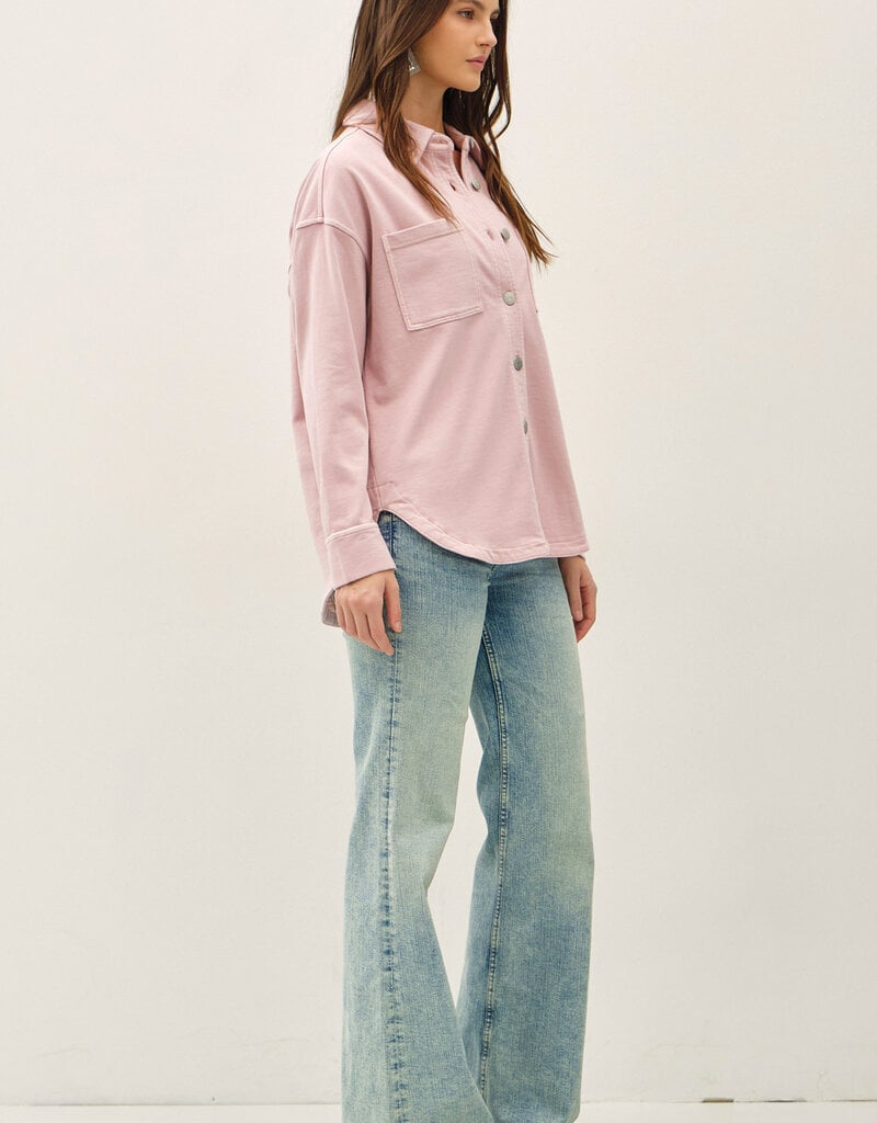 509 Broadway Ultra Soft Denim Shacket