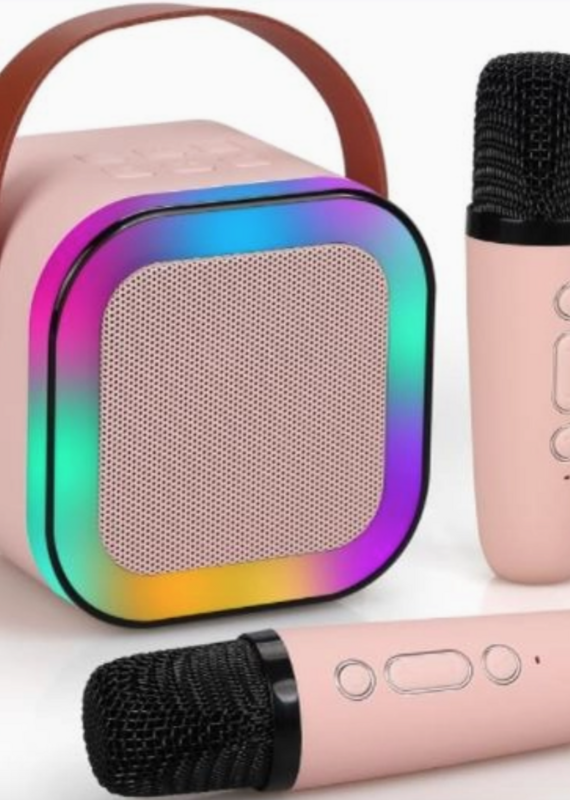 509 Broadway MIni Karaoke Set |Beige Pink|