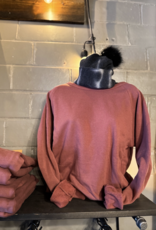 509 Broadway Cotton Modal Fleece Sweatshirt-Stone