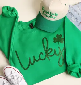 509 Broadway Lucky Glitter Sweatshirt