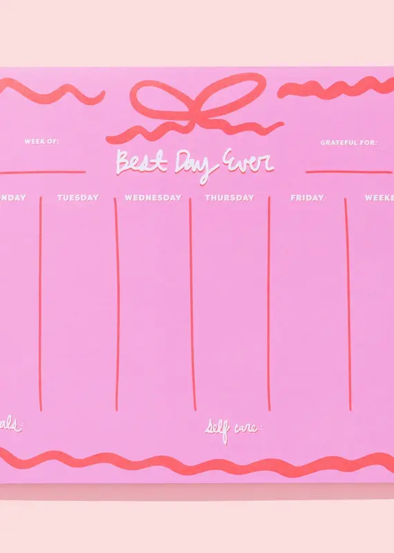 509 Broadway Weekly Planner Best Day Ever