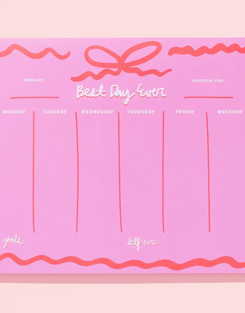 509 Broadway Weekly Planner Best Day Ever