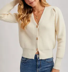 509 Broadway Button Down V-Neck Cardigan
